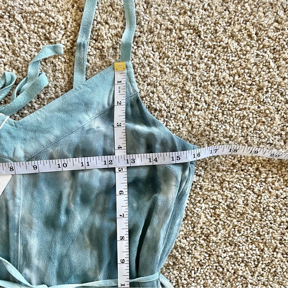 Splendid Anya Maxi Dress Womens M Tie Dye Spaghetti Strap Viscose Pockets V Neck - Picture 14 of 16